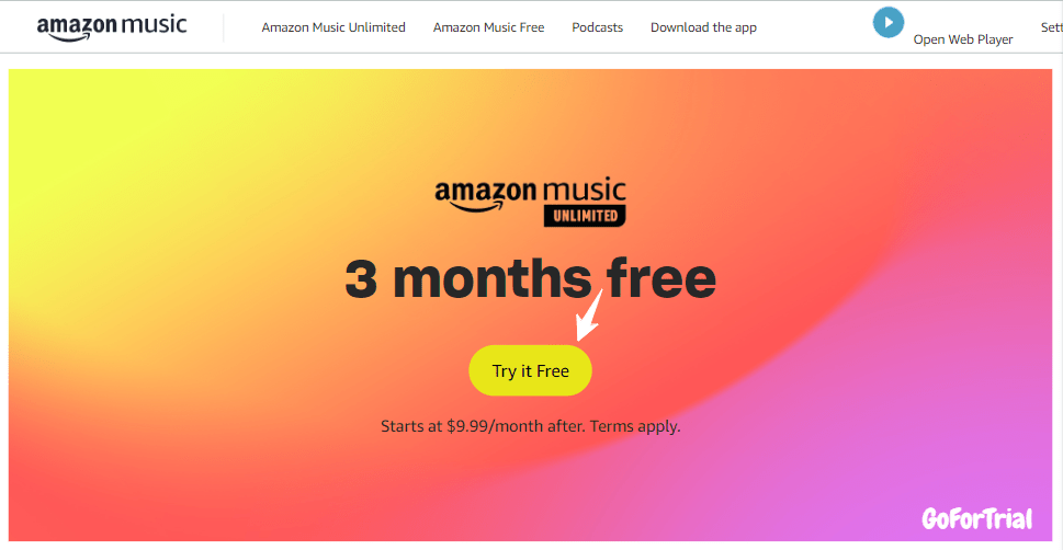 Music Streaming Services Free Trials, Start Your Trial Account for Free 3 Amazon Music Free Trial