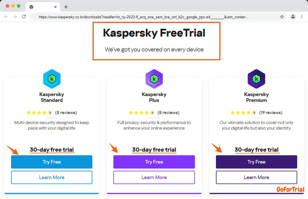 Kaspersky Free Trial