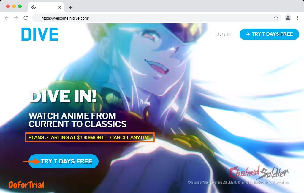 Hidive Free Trial, Start Your 30 Day Free Trial Account 2 Hidive Free Trial