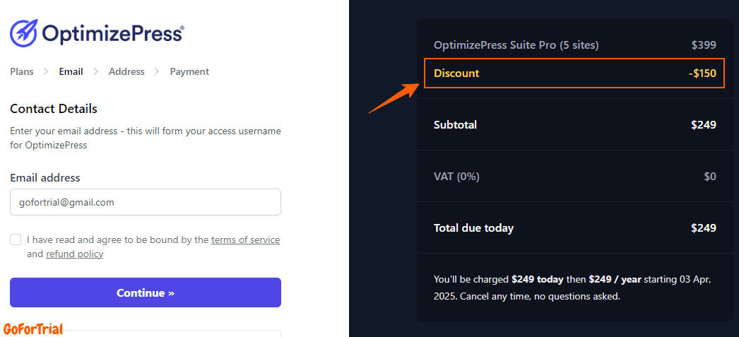 OptimizePress Discount price