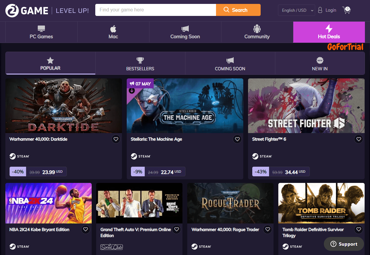 2Game Free Trial: Start and Get a range of Games at One-place 2 2Game