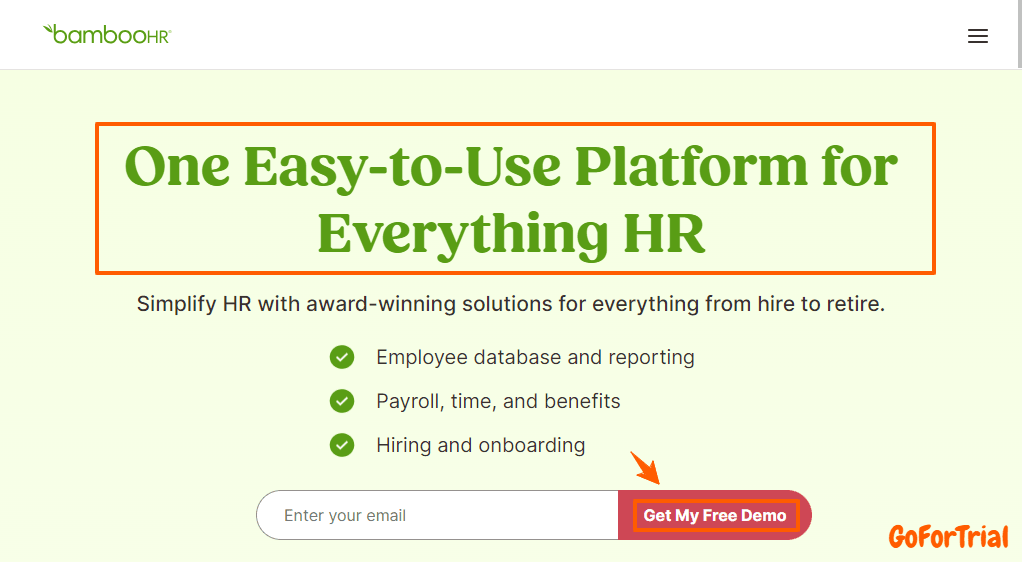 Best HR Services Free Trials, Transform Your HR Operations Today! 1 BambooHR Free Trial