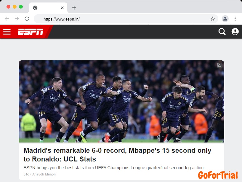 ESPN Free Trial