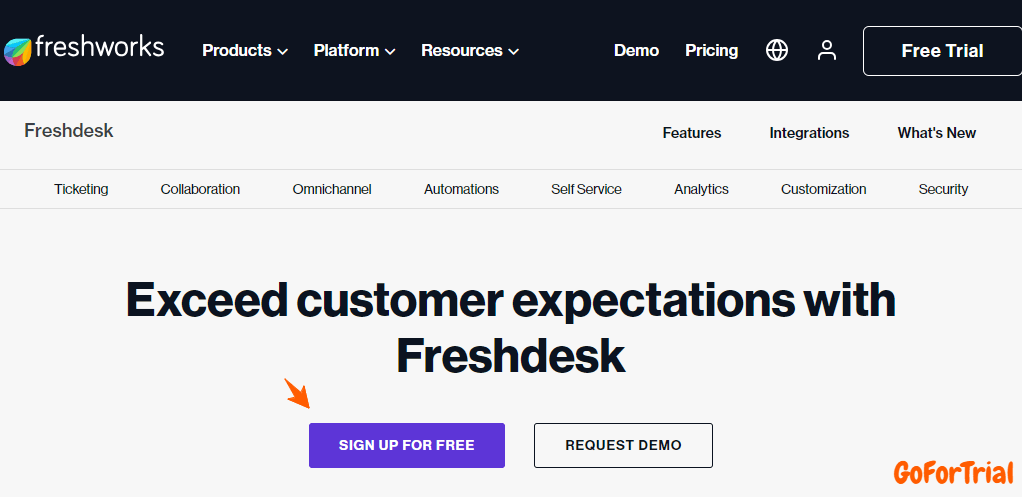 Freshdesk Free Plan