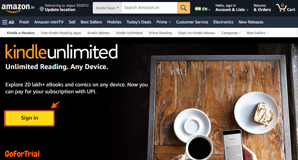 Kindle Unlimited Free Trial, Start Your Trial Account Free 2 Kindle Free Trial