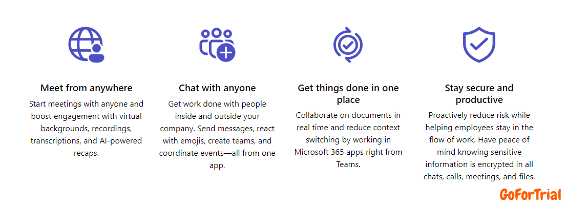 Microsoft Teams Free Trial - Start Your Trial Account for Free 3 Key Features of Free Microsoft Teams Trial: