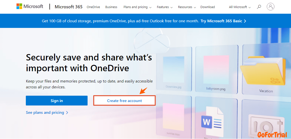OneDrive Free Trial: A Comprehensive Guide to Get Trial Access 3 OneDrive Free Plan