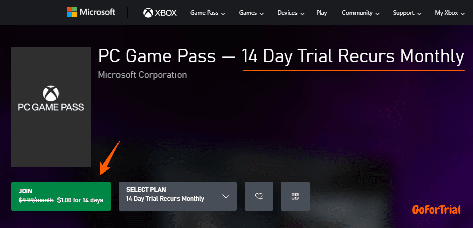 PC Game Pass 14 Days Trial