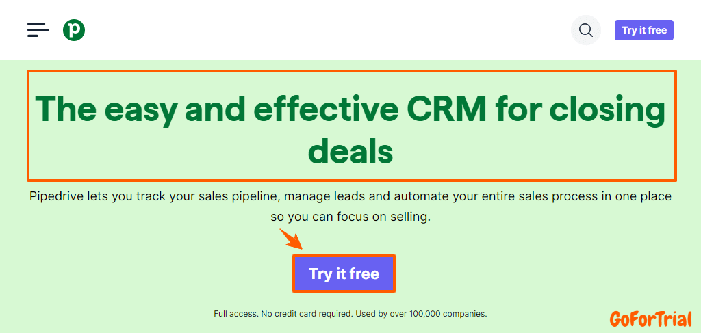 Pipedrive Free Trial: Get Your Free Account with 100% Access for 14-days 2 Pipedrive Free Trial