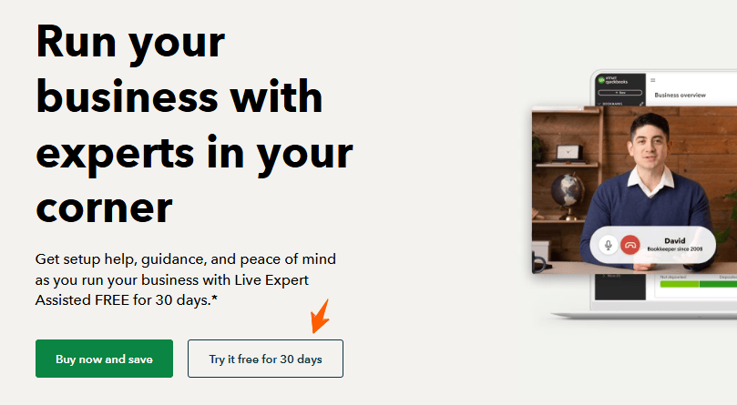 QuickBooks Trial: Start Your Premium Trial Upto 30 days 3 QuickBooks Free Trial Banner
