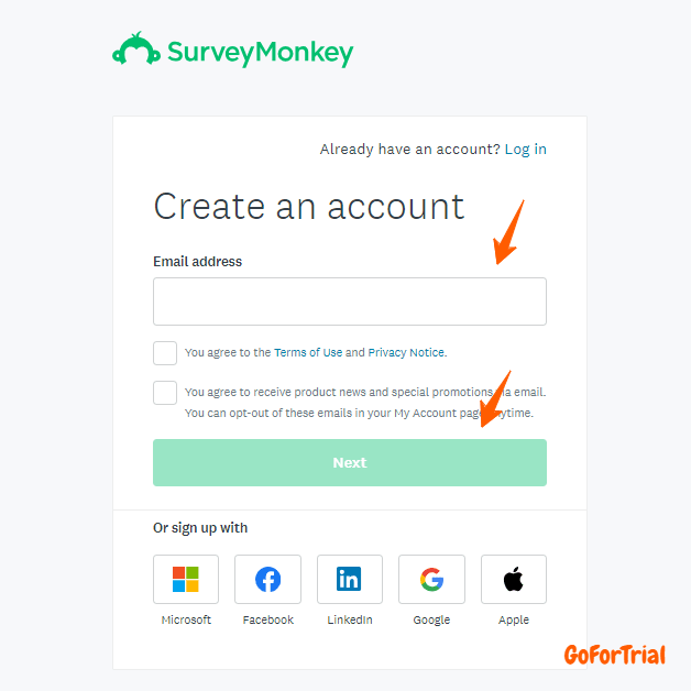 SurveyMonkey-Create-anaccount