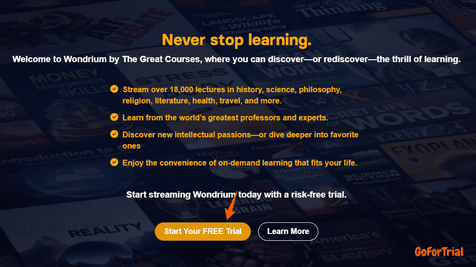 The Great Courses Free Trial [14 Days Trial]