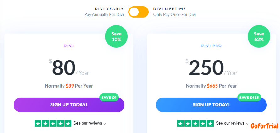 Divi Yearly Discount