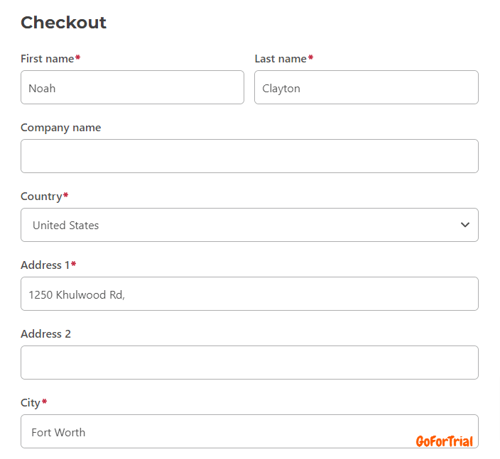 Envato Elements Checkout Page Customer Details