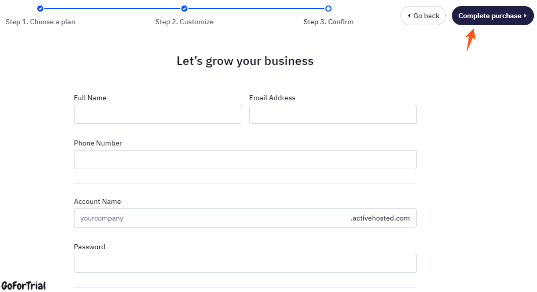 ActiveCampaign Paymet Process