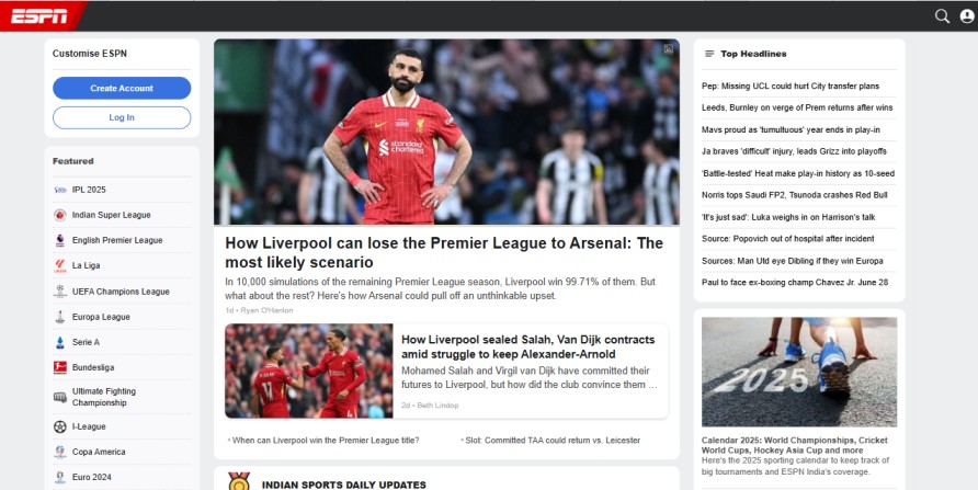 About ESPN