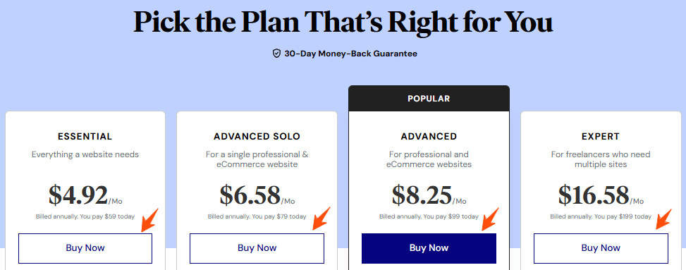 Elementor Free Trial, Download Free Version or Try 30 Days Without any Risk 5 Elementor-Plugin-Pricing-Plan