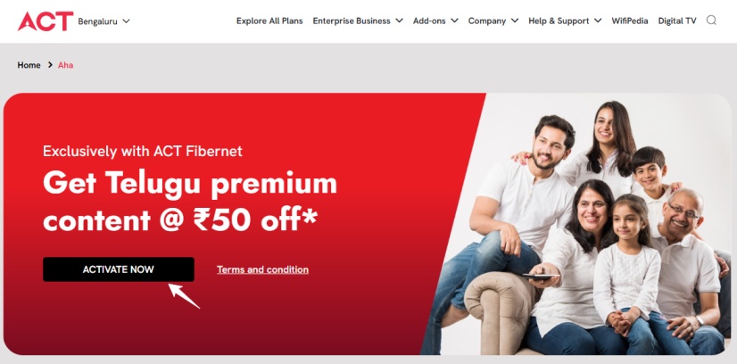 Aha Free Trial 2025, 3 Ways to Get Free Subscription in India 5 Free aha subscription with ACT Fibernet