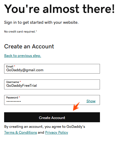 GoDaddy-Free-Trial