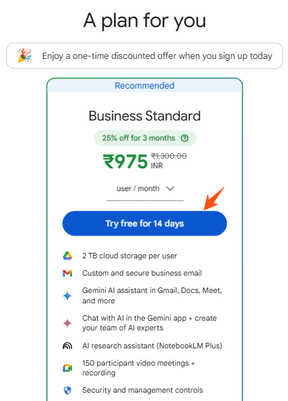 Google Workspace Free Trial, Try GSuite 14 Days Completely FREE 4 Google-Workspace-Pricing-Plan