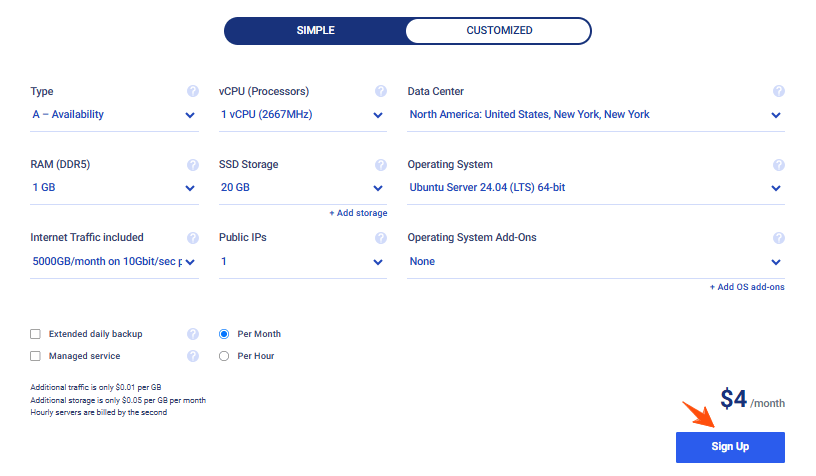 Kamatera Free Trial: Start Your 30-Day Trial Account and Get $100 Free Credit 4 Kamatera-Pricing