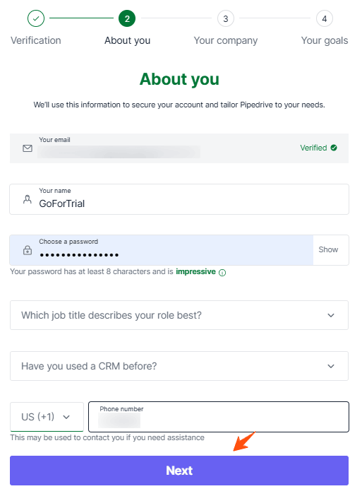 Pipedrive Free Trial: Get Your Free Account with 100% Access for 14-days 4 Pipedrive-Account-Details