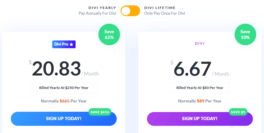 Elegant Themes Coupon Code, Get upto 75% Discount on Divi Plans 5 New Divi Yearly Plans