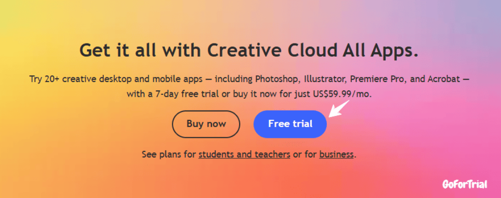 Adobe Creative Cloud Free Trial, Get Premium Trial Upto 21 Days 4 Start Creative Cloud Free Trial