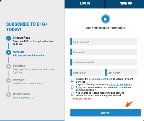 Big Ten Plus Free Trial - Watch Live Sports Free for 30 Days! 3 BTN-Plus-Sign-Up-Account