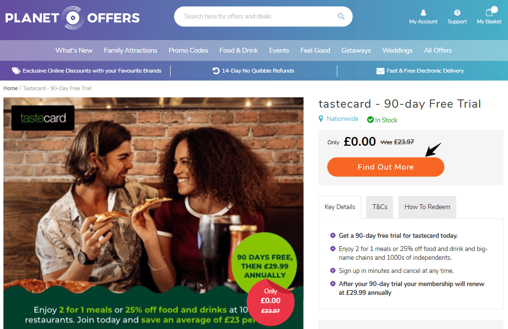 Tastecard Free Trial: Enjoy 90 Days of Dining & Entertainment Discounts! 3 tastecard-90-day-free-trial