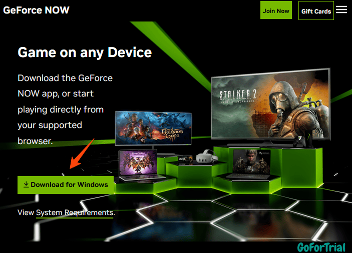 GeForce NOW Download