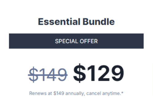 Special Discount - $20 OFF on Essential Bundle