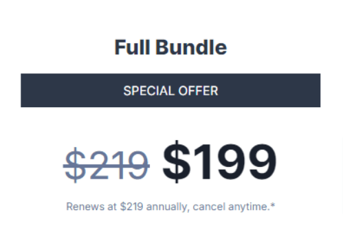 Special Discount - $20 OFF on Full Bundle